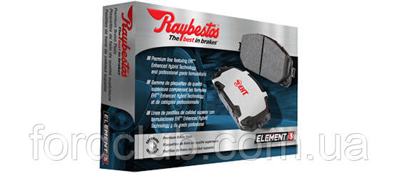 Передні колодки Ford Fusion USA; Raybestos Element 3