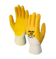 Защитные перчатки Beybi Kn2 Хлопок с 3/4 покрытием из нитрила XL Желтые