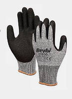 Защитные перчатки Beybi Cl300 Трикотажные с рельефным покрытием XL Серый