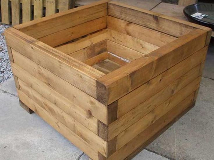 Вазон Садовый Из Дерева для Цветов 400х400х300 Мм — Купить Недорого на ...