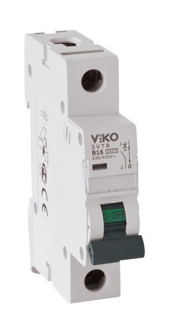 Автоматичний вимикач VIKO 1P 63A 4.5 кА 230/400В тип С