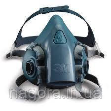 3М Респіратор напівмаска без фільтрів серії 7500, розмір L, фото 1