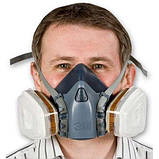 3М Респіратор напівмаска без фільтрів серії 7500, розмір L, фото 2