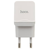 Мережевий зарядний пристрій Hoco C27A (1USB 2.4 А+Micro USB) (Білий)