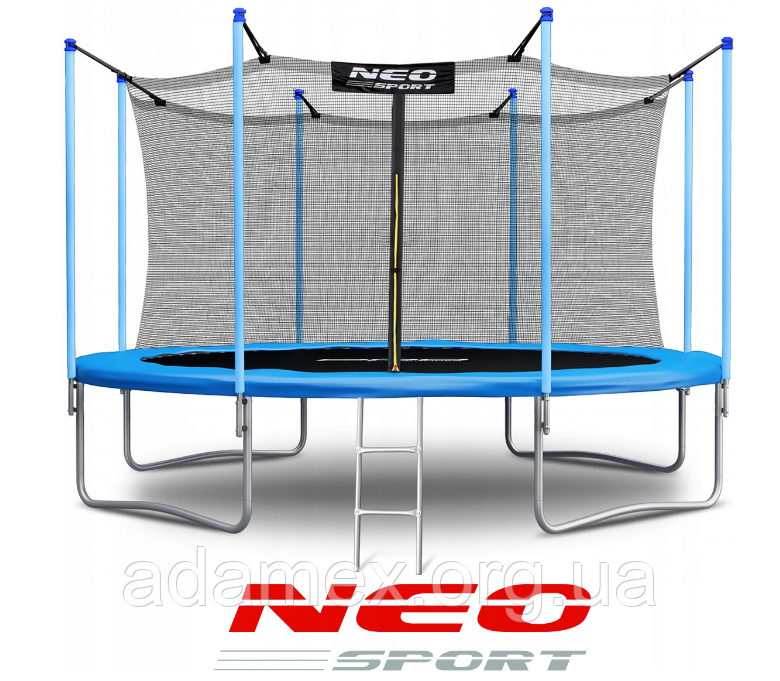 Батут Neo Sport 374 см. з внутрішньою сіткою та волосінню