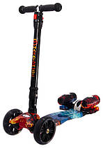 Самокат музичний із турбінами Maraton Magic для дітей триколісний, фото 3