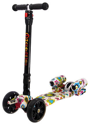 Самокат музичний із турбінами Maraton Magic для дітей триколісний, фото 1
