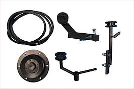 Комплект шківів додатковий для мототрактора "Преміум" (без гідравліки, хутро. Роз'єднання копійки + ремінь) | 097-074-28-84