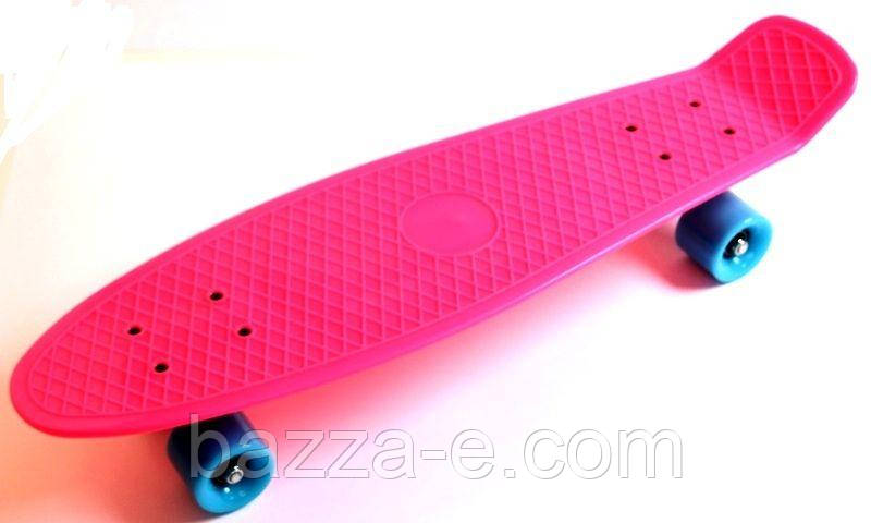 Penny Board Nickel 27" Pink. Матові колеса