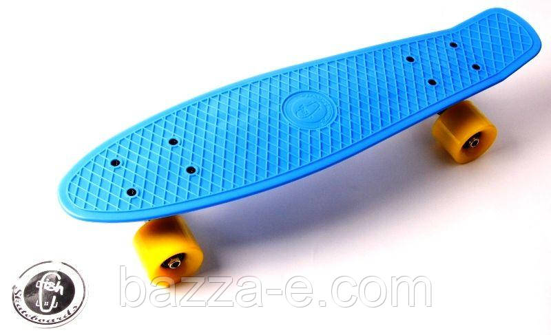 Penny Board "Fish" Світло-синій колір.