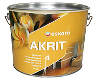 ESKARO Akrit 4, 0,95л 9,5л(краска глубокоматовая), краска латексная интерьерная (I)