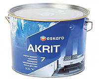 ESKARO Akrit 7, 0,95л / 4,75л / 9,5л, краска шелкоматовая моющаяся, интерьерная (I)