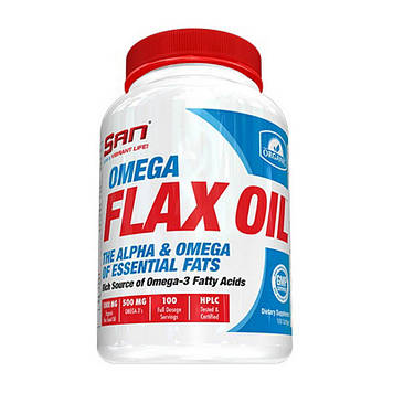 Omega Flax Oil (100 softgels) жирні кислоти SAN