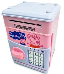 Сейф-скарбничка дитяча Cartoon Box 7030 з кодовим замком, свинка Пеппа