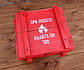 Під час попалення налиті по 100 — червоний вогнегасник-пляшка в дерев'яному ящику, фото 3