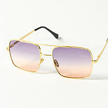 Сонцезахисні квадратні окуляри 80-667/5 фіолетово-рожеві