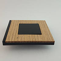 Рамка 2 постова вертикальна Unica Pure, дуб, 2х2 модулі