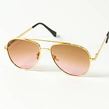Сонцезахисні окуляри авіатори 80-666/4 світло-коричневі