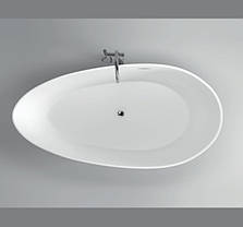Окремостійка акрилова ванна Dusel Pisa DU106 180х90х58, фото 4