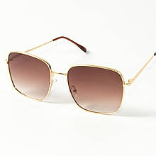 Квадратні сонцезахисні окуляри 80-661/4 темно-коричневі