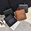 Жіночий рюкзак з двома блискавками 01540894938123green зелений, фото 5