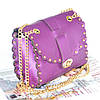 Жіночий клатч з заклепками 01546551077947purple фіолетовий, фото 2