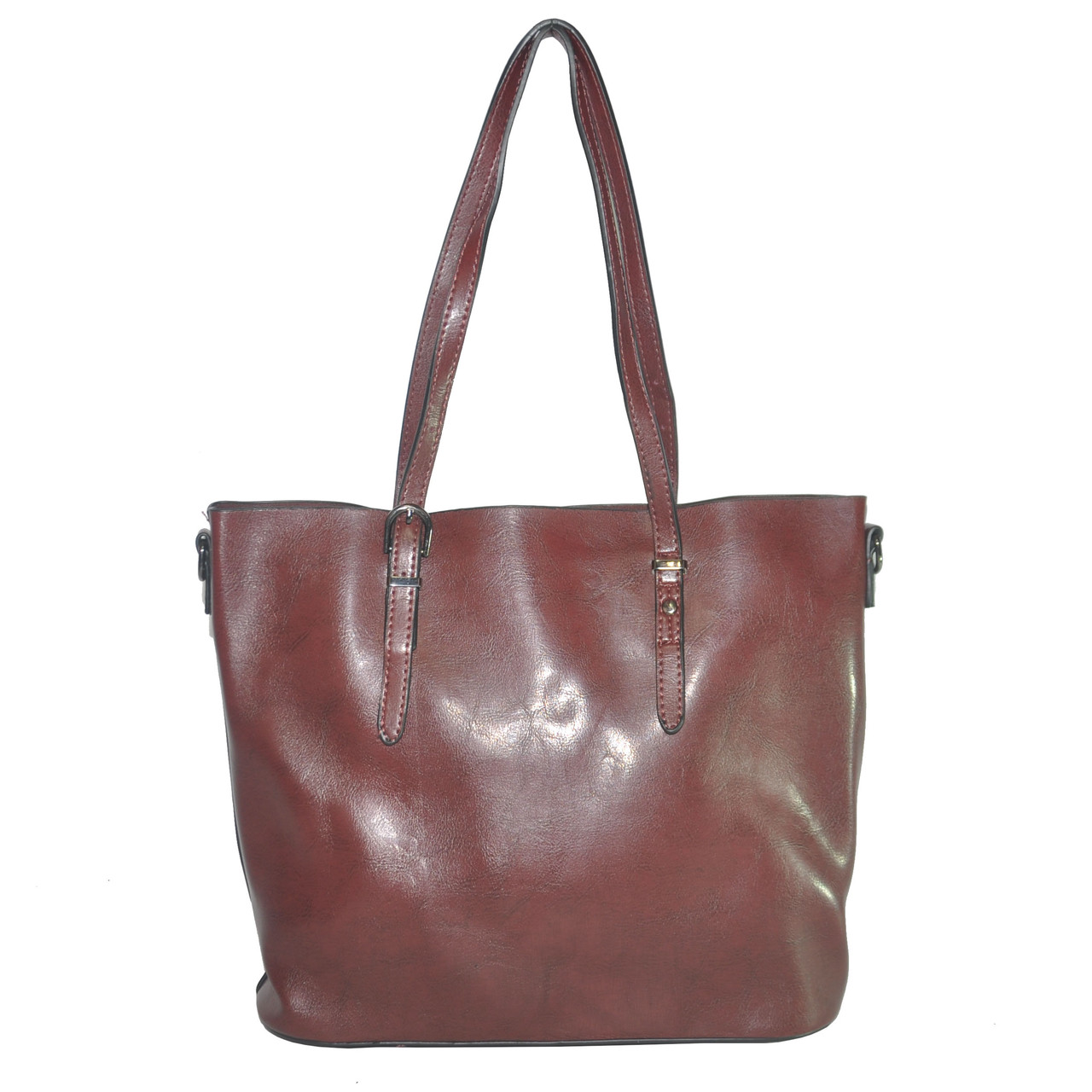 Жіноча сумка з пряжкою на ручці 01541578609997brown коричнева