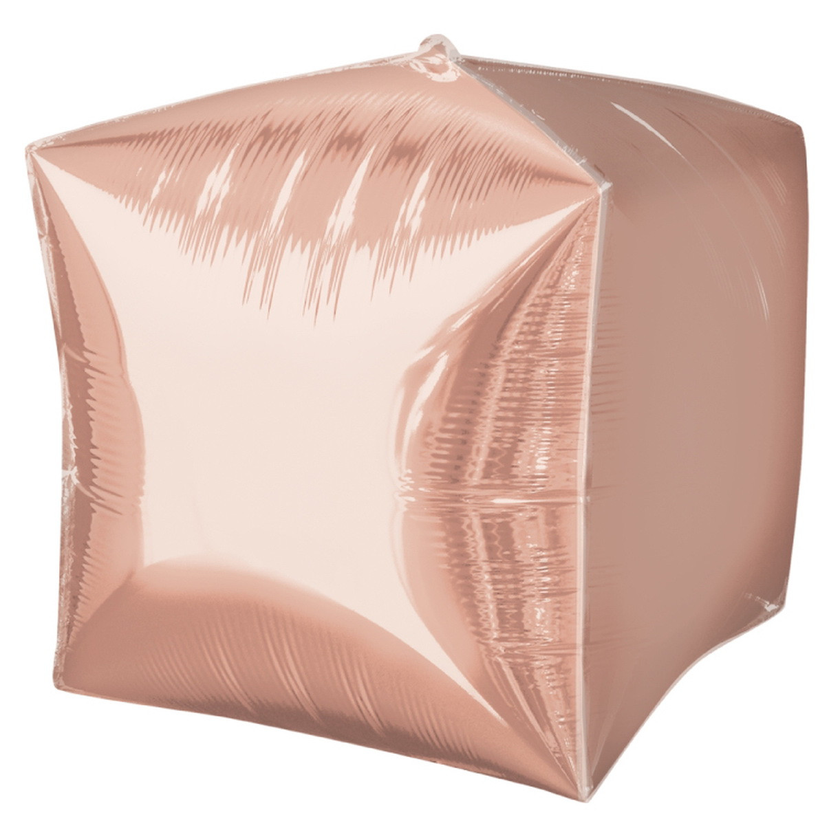 Куля фольгована фігурна "Куб Рожеве золото" Розмір:24" (29см*26см.)