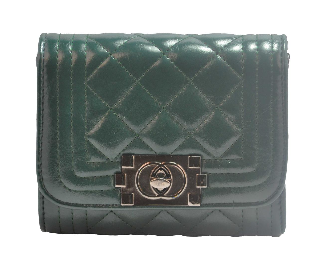 Жіноча сумка Boy Mini зелена, фото 1