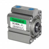 SC-SDA-12×50 Компактный пневмоцилиндр двустороннего действия, поршень Ø12 мм, ход 50 мм