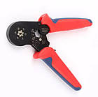 Кримпер 6 кулачков-- HSC8-6 0.25-6 мм кліщі для обтиску + набір наконечників (клем) - 400 шт, фото 2