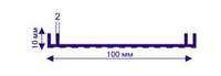 Профиль для лайтбоксов Р 6209, АЛ-100