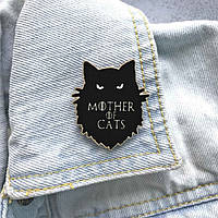 "Кошка Мать котов Mother of cats (Игра престолов)" брошь деревянная с уф-печатью