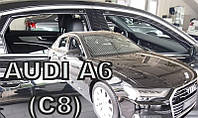 Дефлекторы окон (вставные!) ветровики Audi A6 C8 2018-2022 sedan 4шт, HEKO, 10259