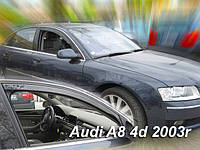 Дефлектори вікон (вставні!) вітровики Audi A8 (D3) 2003-2010 2шт., HEKO, 10231