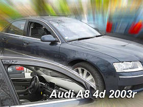Дефлектори вікон (вставні!) вітровики Audi A8 (D3) 2003-2010 2шт., HEKO, 10231