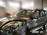 Дефлекторы окон (вставные!) ветровики BMW X5 E53 2000-2007 4шт., HEKO, 11136