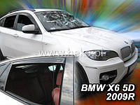 Дефлекторы окон (вставные!) ветровики BMW X6 E71 F16 2007-2019 4шт., HEKO, 11142