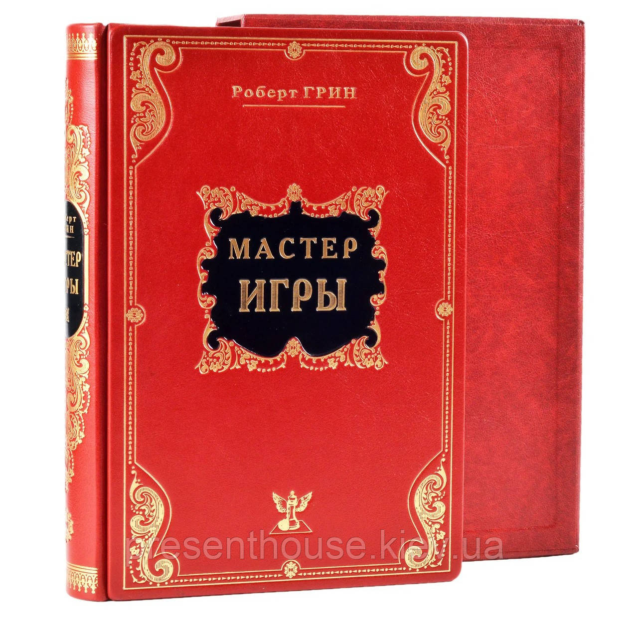 Книга шкіряна Майстер гри. Роберт Грін Пдаричне видання у шкіряній палітурці, фото 1