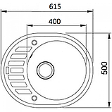 Гранітна мийка Adamant OVUM TERRACOTTA-11, фото 2
