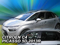 Дефлекторы окон (вставные!) ветровики Citroen C4 Picasso Mk2 2013- 4шт., HEKO, 12259