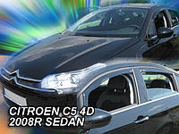 Дефлекторы окон (вставные!) ветровики Citroen C5 4D 2008- 4шт. liftback, HEKO, 12243