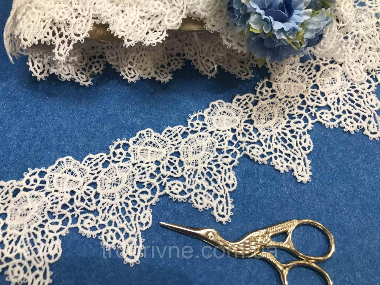 Біле мереживо 7 см, фото 1