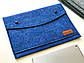 Універсальний чохол з фетру для планшета / ноутбука Kozhukh 9" - 13" Big Blue (350*250 mm), фото 5