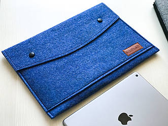 Універсальний чохол з фетру для планшета / ноутбука Kozhukh 9" - 13" Big Blue (350*250 mm)