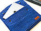 Універсальний чохол з фетру для планшета / ноутбука Kozhukh 9" - 13" Big Blue (350*250 mm), фото 3