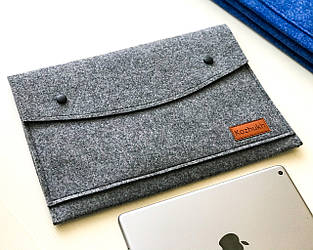 Універсальний чохол з фетру для планшета / ноутбука Kozhukh 9" - 13" Big Gray (350*250 mm)