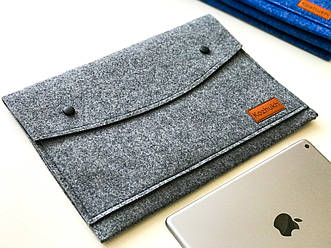 Універсальний чохол з фетру для планшета / ноутбука Kozhukh 9" - 13" Big Gray (350*250 mm)