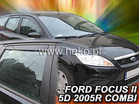Дефлекторы окон (вставные!) ветровики Ford Focus 2 2004-2011 5D 4шт. Combi, HEKO, 15227