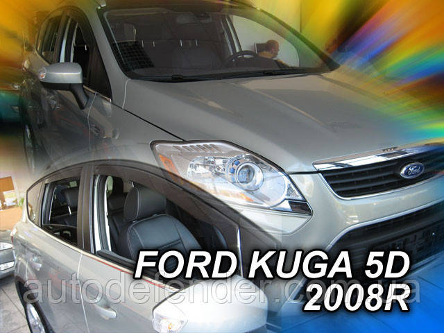 Дефлекторы окон (вставные!) ветровики Ford Kuga 1 2008-2012 4шт., HEKO, 15277 - фото 1 - id-p1147576449
